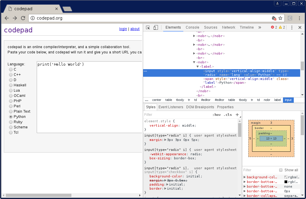 使用 chrome dev 工具按 xpath 查詢元素